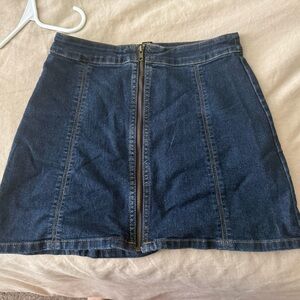 Forever 21 Dark Blue Denim Mini Skirt